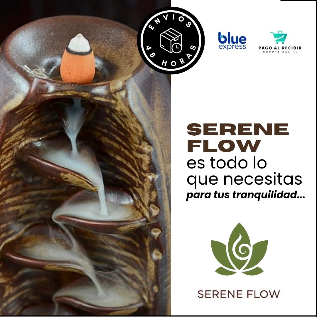 SERENE FLOW - CASCADA DE HUMO GRANDE 5 HOJAS INCIENSO