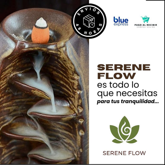 SERENE FLOW - CASCADA DE HUMO GRANDE 5 HOJAS INCIENSO